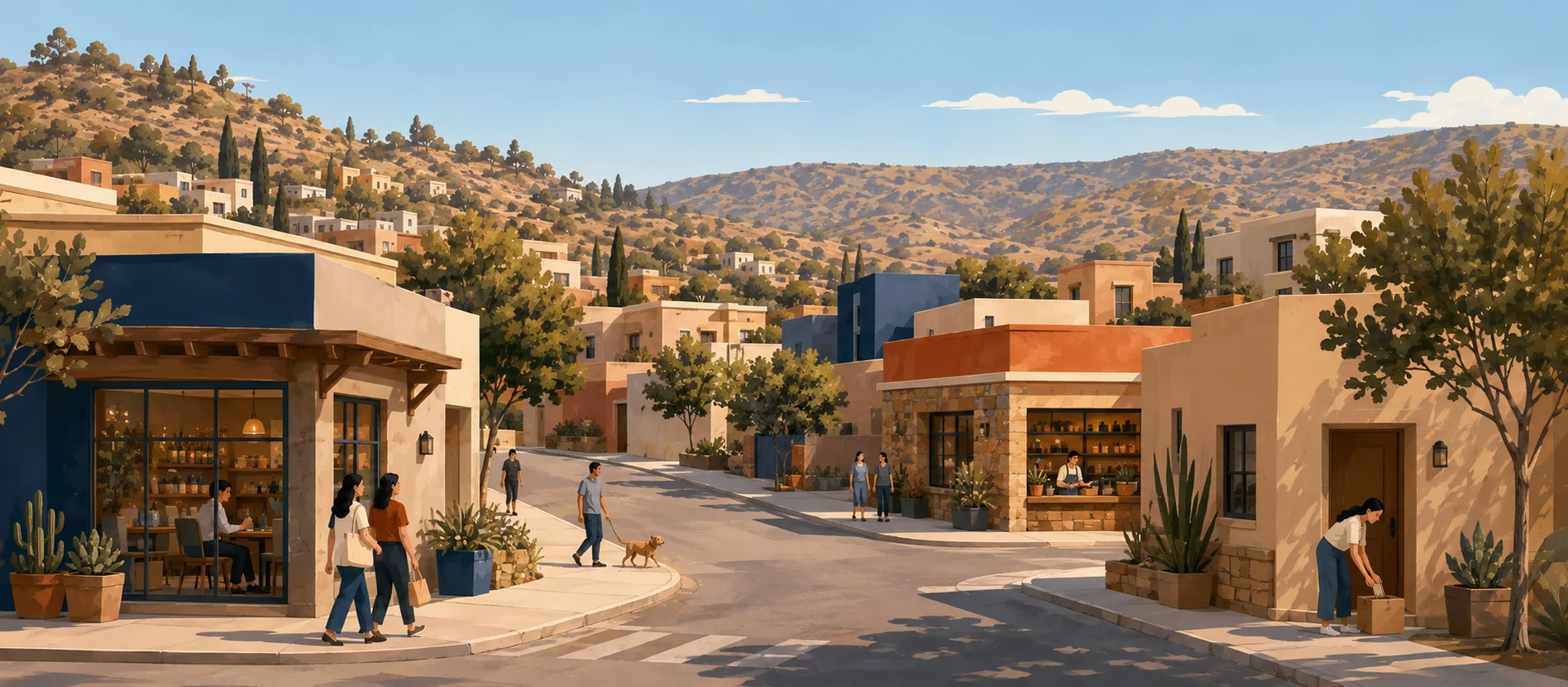 Original illustration representing the residential and recorded service context of Alfonso Garzón, Tecate