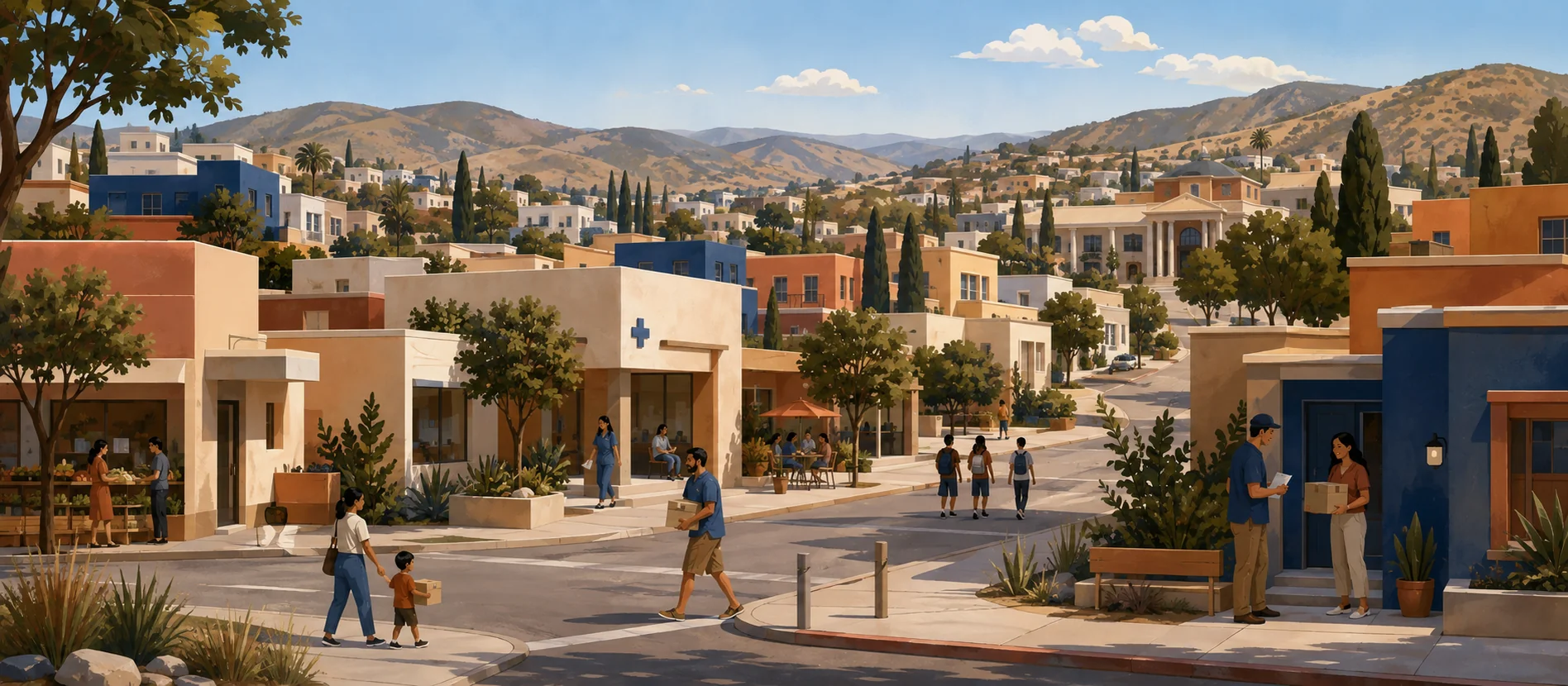 Original illustration representing the residential and recorded service context of Braulio Maldonado, Tecate