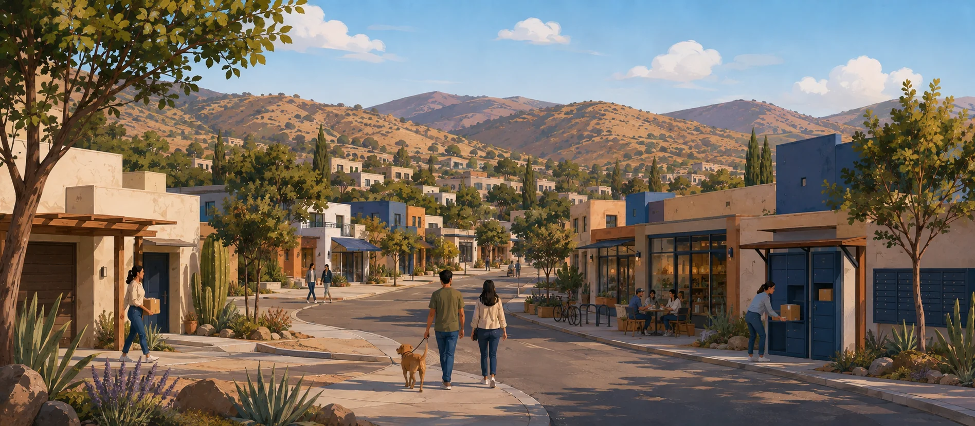 Original illustration representing the residential and recorded service context of Carlos Pacheco, Ensenada