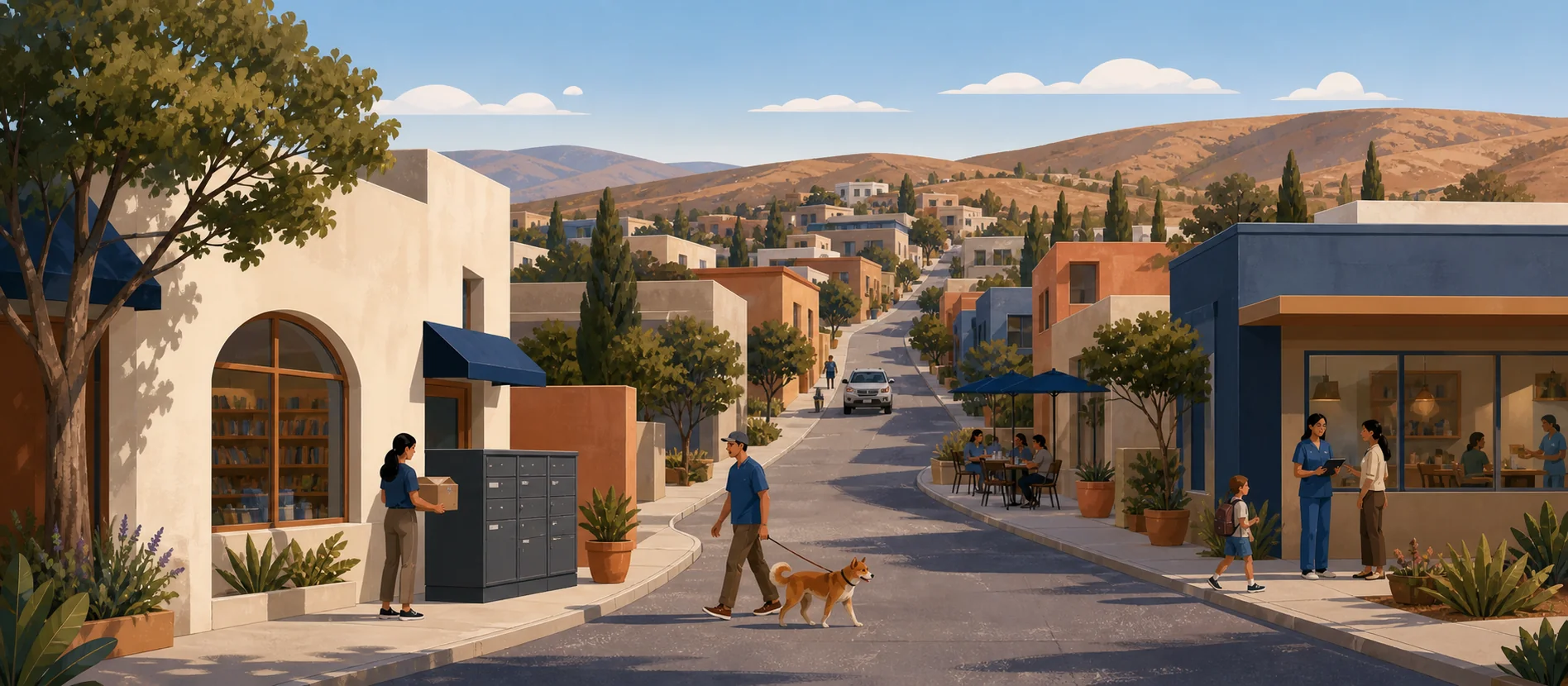 Original illustration representing the residential and recorded service context of Federal, Tecate