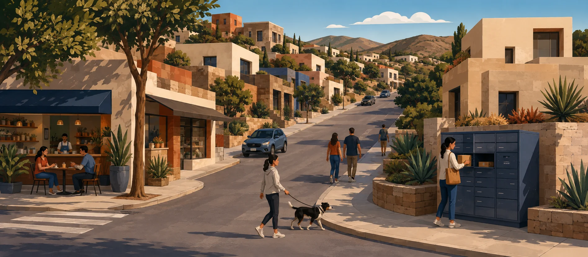Original illustration representing the residential and recorded service context of Luis Donaldo Colosio, Tecate