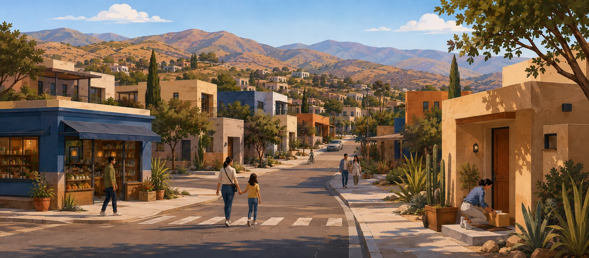 Original illustration representing the residential and recorded service context of México, Ensenada