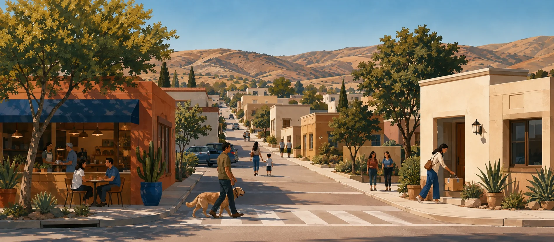 Original illustration representing the residential and recorded service context of Militar, Tecate