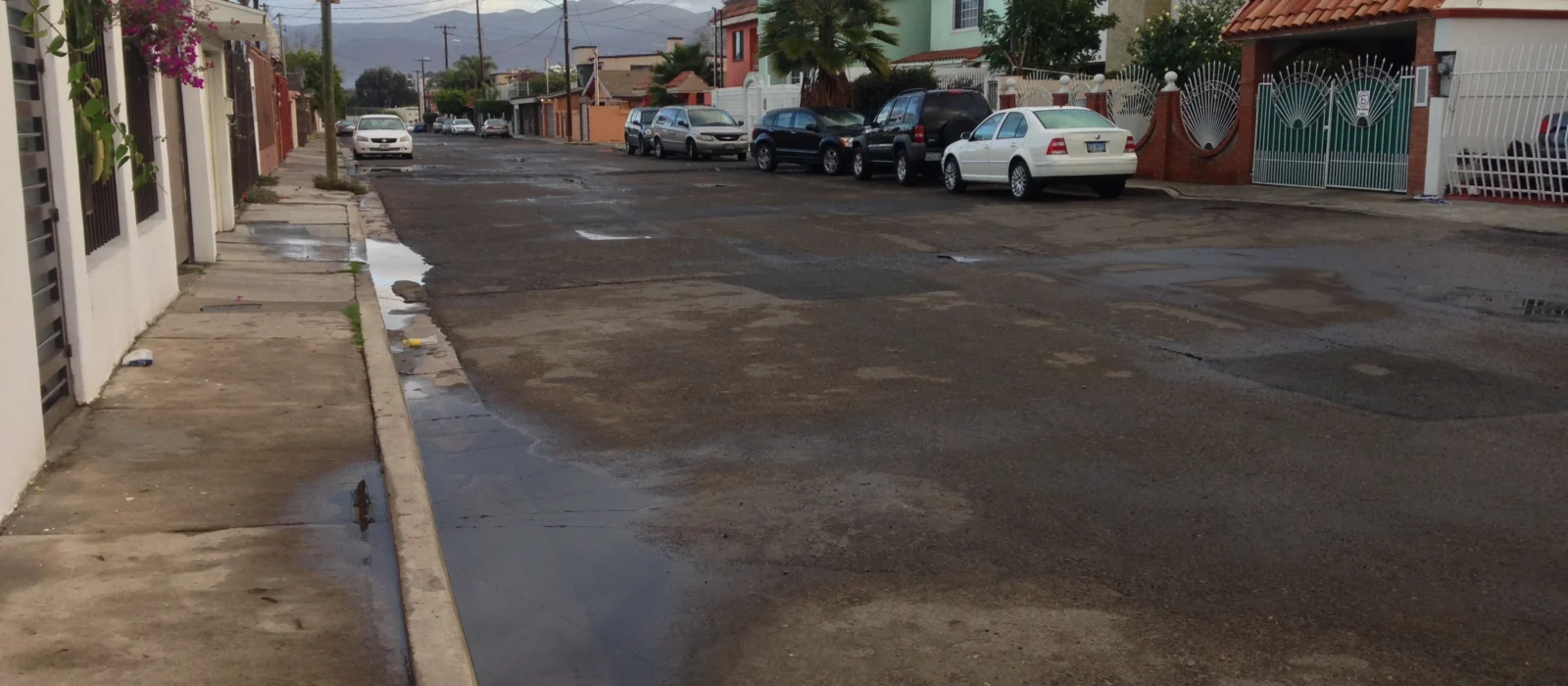 Calle Luis Guzmán, en la Colonia Otay Constituyentes, Tijuana