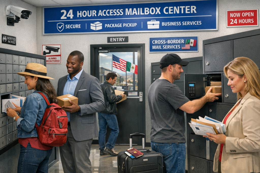Secure Mailbox Rental Near the Border – 24 Hours Access in San Ysidro