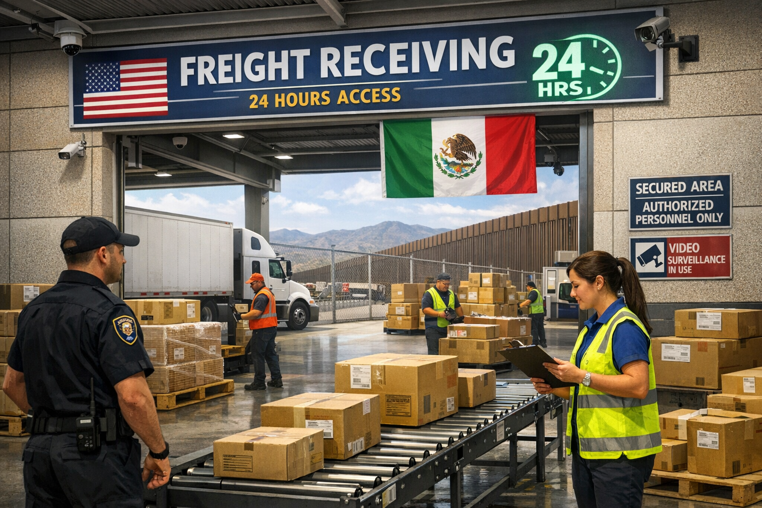 freight receiving service in USA Border - Secure Mailbox Service