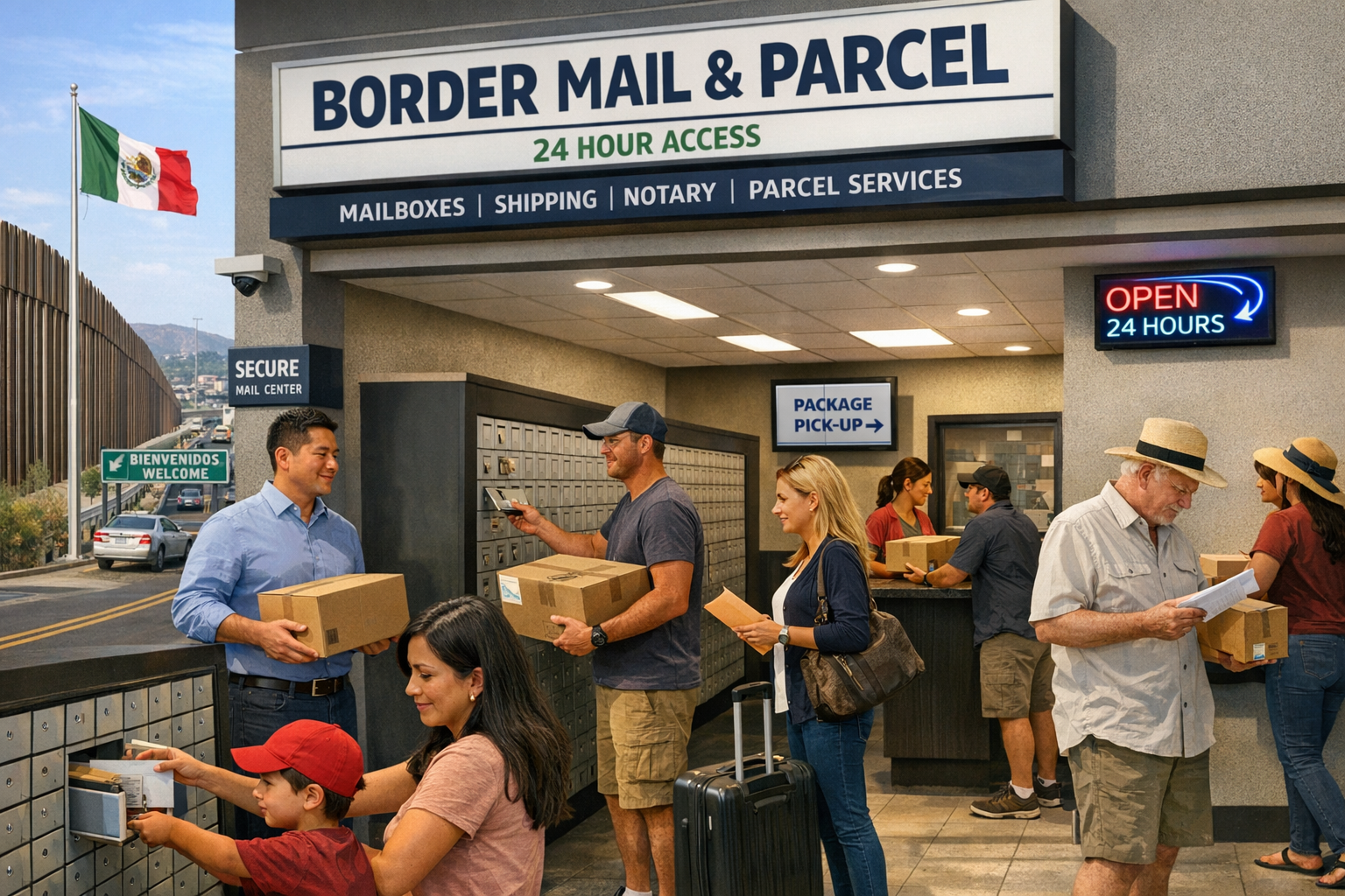 mailbox San Diego border in San Diego - Secure Mailbox Service