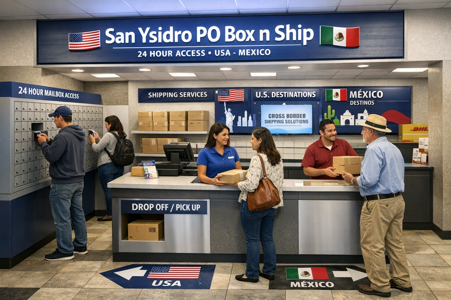 shipping cost USA Mexico in USA-Mexico - Secure Mailbox Service
